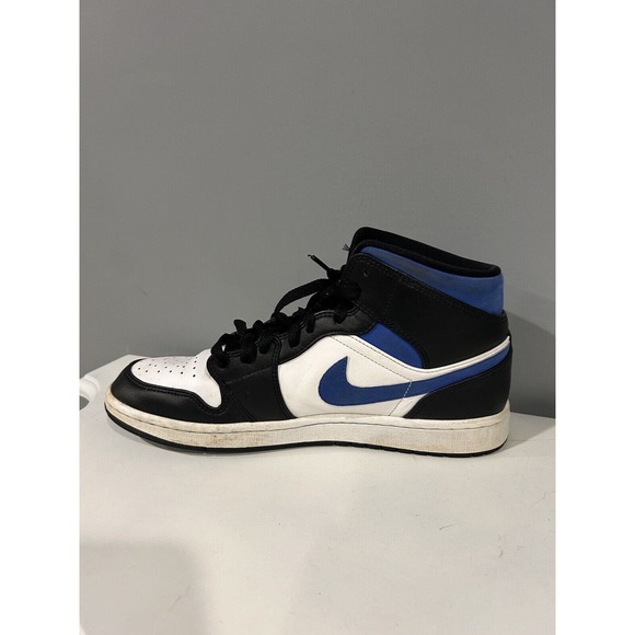 Nike Air Jordan 1 Mid Racer Blue Sz- 10.5 Pre-owned 554724-140 - Picture 3 of 9